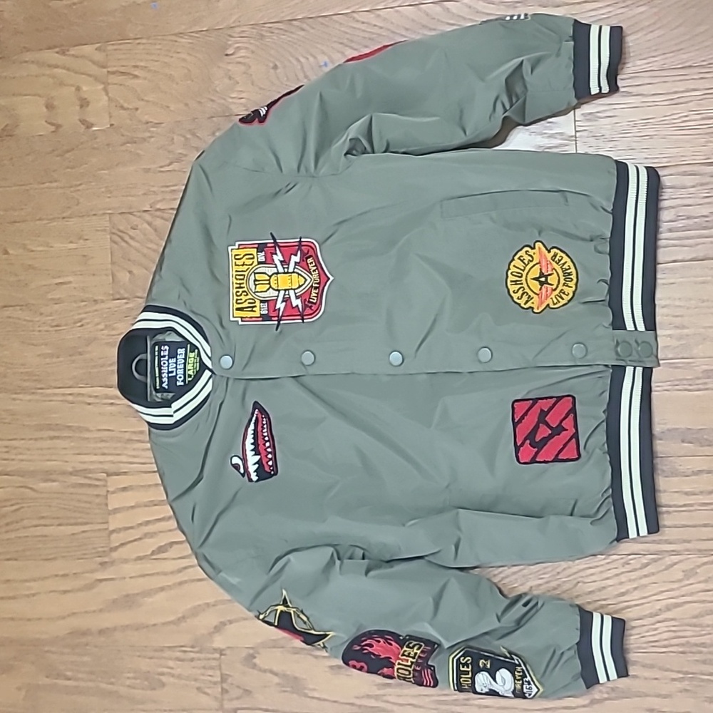 Assholes Live Forever bomber jacket Sz Large